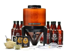 BrewDemon Signature Beer Brewing Kit Pilsner Conical Fermenting System Flow Tap