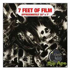 Hydrographic film Soul Searching Skulls hydro dipping 7' x 20" hydro dip