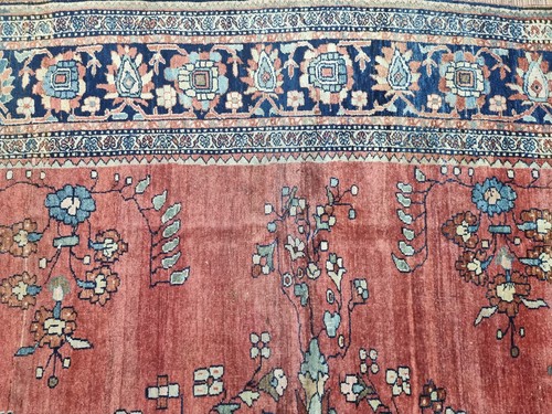 247244-Beautiful Original Antique Persian Ferahan, 287x210cm, Carpet, Tapeto - Picture 8 of 15