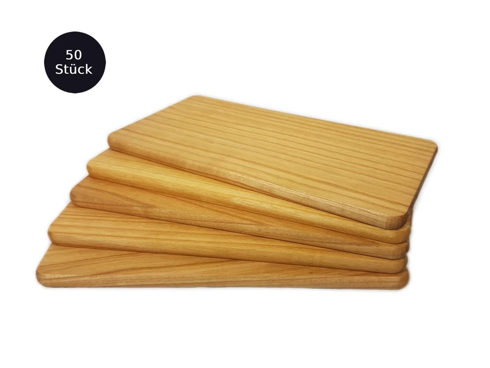 Frühstücksbrett Frühstücksbrettchen Stullenbrett Brotzeitbrett aus Kirschenholz - Bild 4 von 4