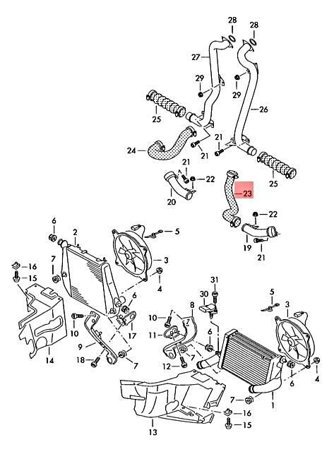 Audi A8 D3 4.0 4.2 TDi NS Left Turbo Pressure Hose Air Pipe  