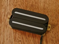 HOT TWIN BLADE HUMBUCKER PICKUP BLACK ALNICO 5 MAGNET FOUR CONDUCTOR WIRE