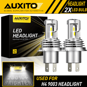 2X AUXITO H4 9003 LED Headlight Bulbs Kit Hi//low beams Bulb 6500K 24000LM M3 EOA