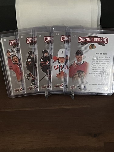 Complete Set! 2023-24 UD Connor Bedard CBC 1st Overall Pick #1-30 SPs Rookie RC - Picture 4 of 4