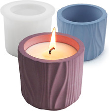 Resin Jar Mold, Wave Texture Candle Holder Silicone Molds for Epoxy Resin, Uniqu