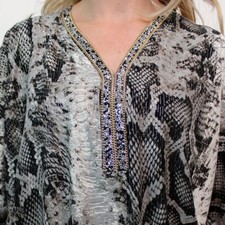 Womens / Ladies V Neck Rhinestone Tops Blouse