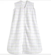 Halo Sleep Sack Swaddle Birth-6 Months Stripes Fleece Wearable Blanket Size S