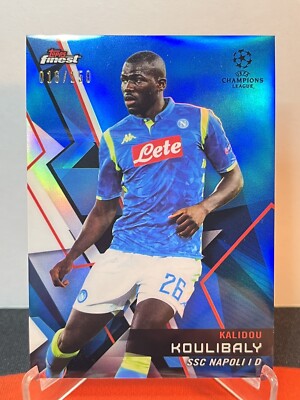 2018-19 Topps Finest UEFA Champions League Blue #10 Kalidou Koulibaly /150 SP
