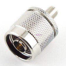 SMA Female to N Male Coax Adapter Connector - USA Ham Radio Seller