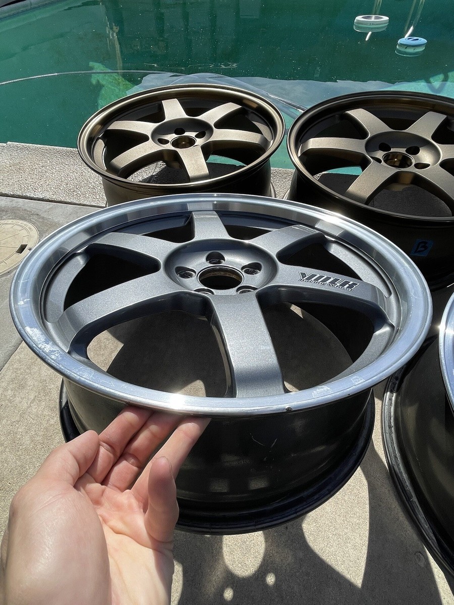 Rays Volk Racing wheels TE37 18x7.5+30 LE37 +48 5x100 rims GC8 WRX