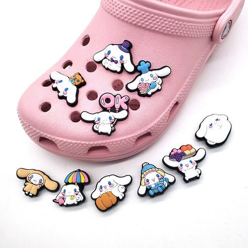10PCS Cute Cinnamoroll Shoe Charms for ClogCroc Shoes DIY Decor Accessories Set - Picture 4 of 12