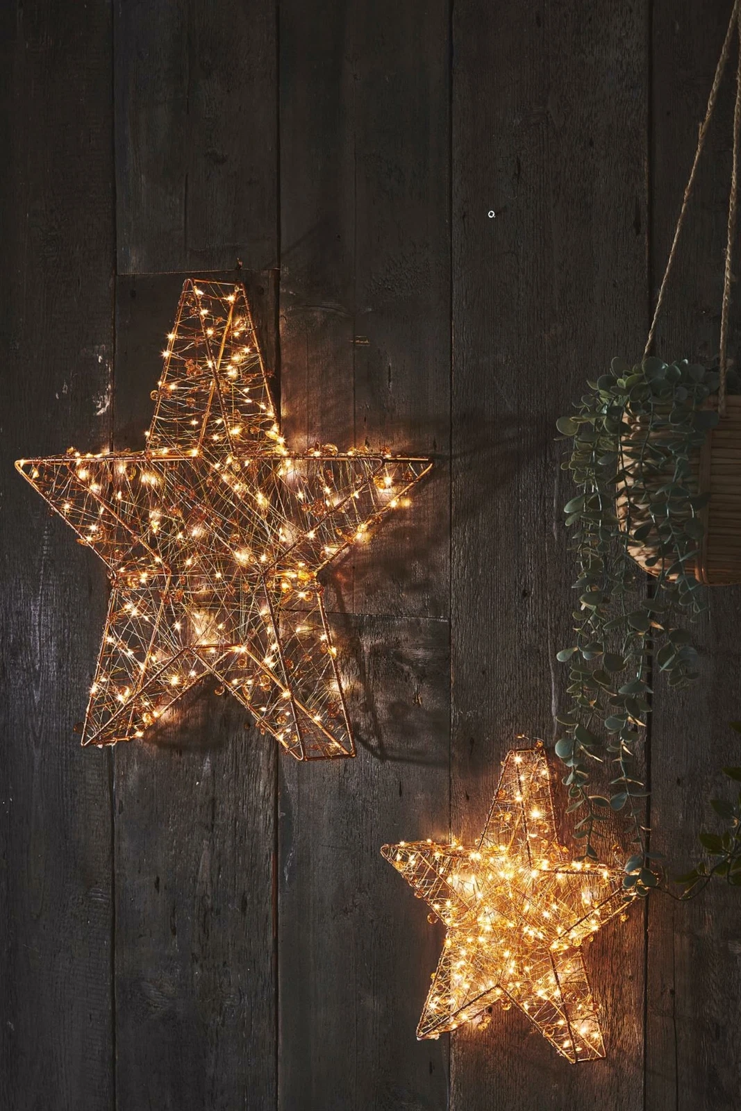 Copper Galaxy Star - Indoor/Outdoor LED Hanging Light - 2 Sizes Available
