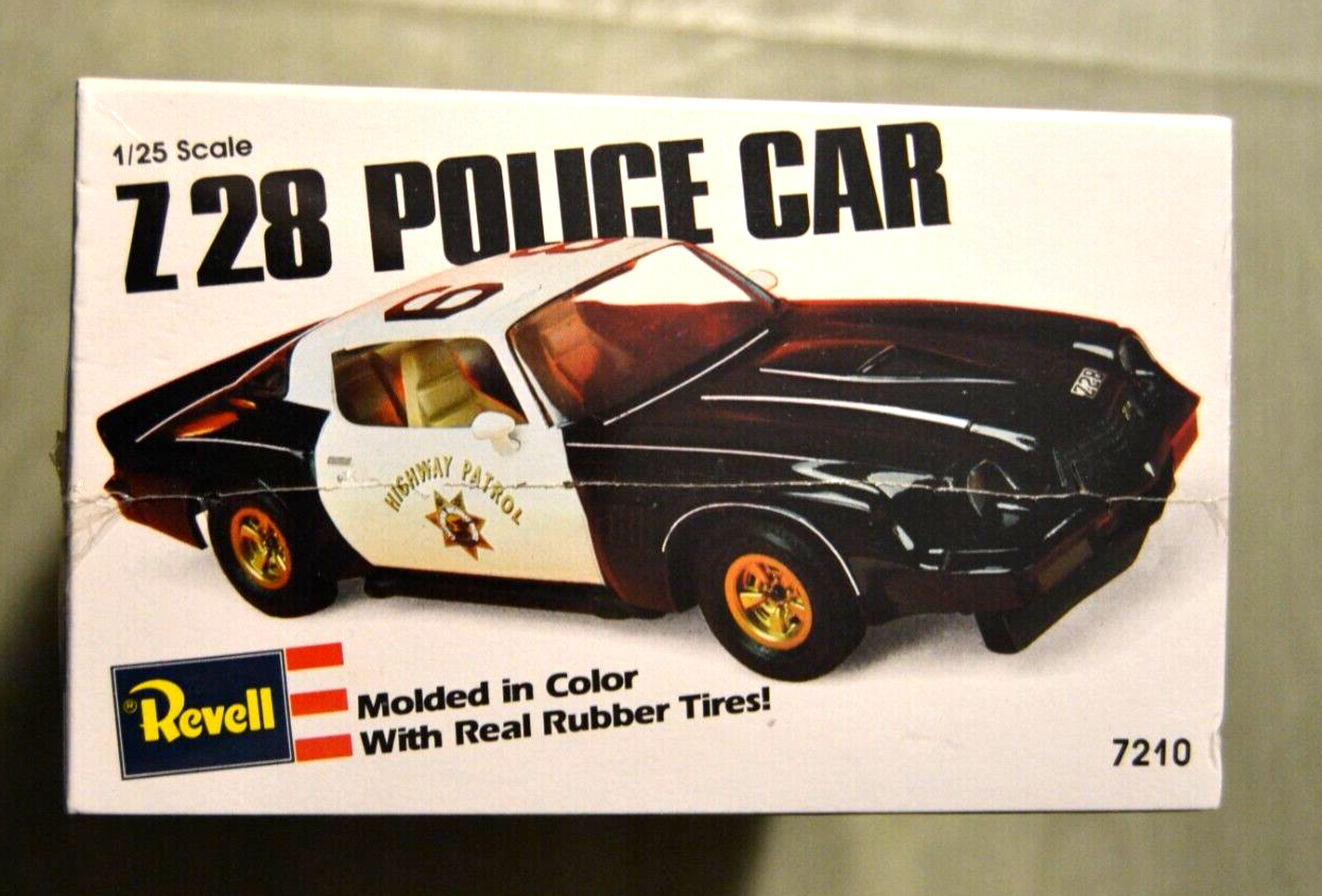 Camaro Z28 Police Car Model Kit Revell #7210 Sealed Box Perfect | eBay