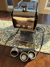 Delonghi KMIX  Die-cast Espresso Maker - DES02BK Black & Stainless *READ*