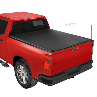 JDMSPEED Roll Up Tonneau Cover For 2007-13 Chevy Silverado GMC Sierra 6.5FT Bed