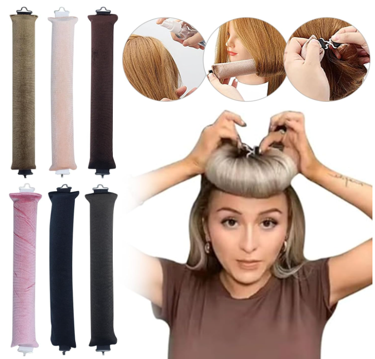 Heatless Hair Curler, Flexi Rods with Hook,Overnight Heatless Curls