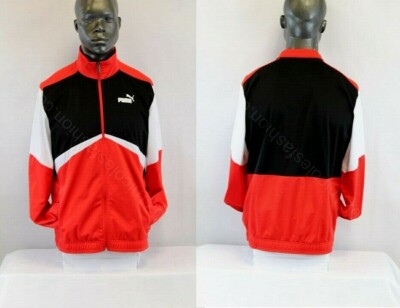 Puma MEN CB RETRO FULL-ZIP TRACK JACKET RED/MULTICOLOR 597905-04