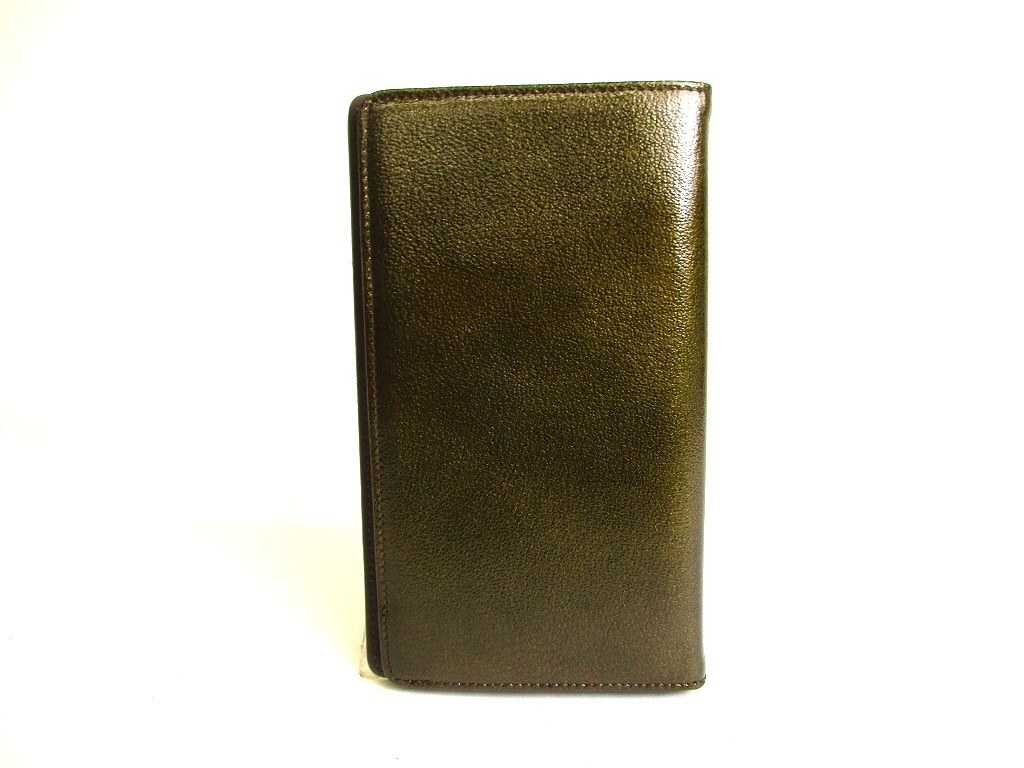 CHANEL オリーブグリーン CCロゴ長財布 Auth CHANEL CC Logo Olive Green Patent Leather Bifold Flap