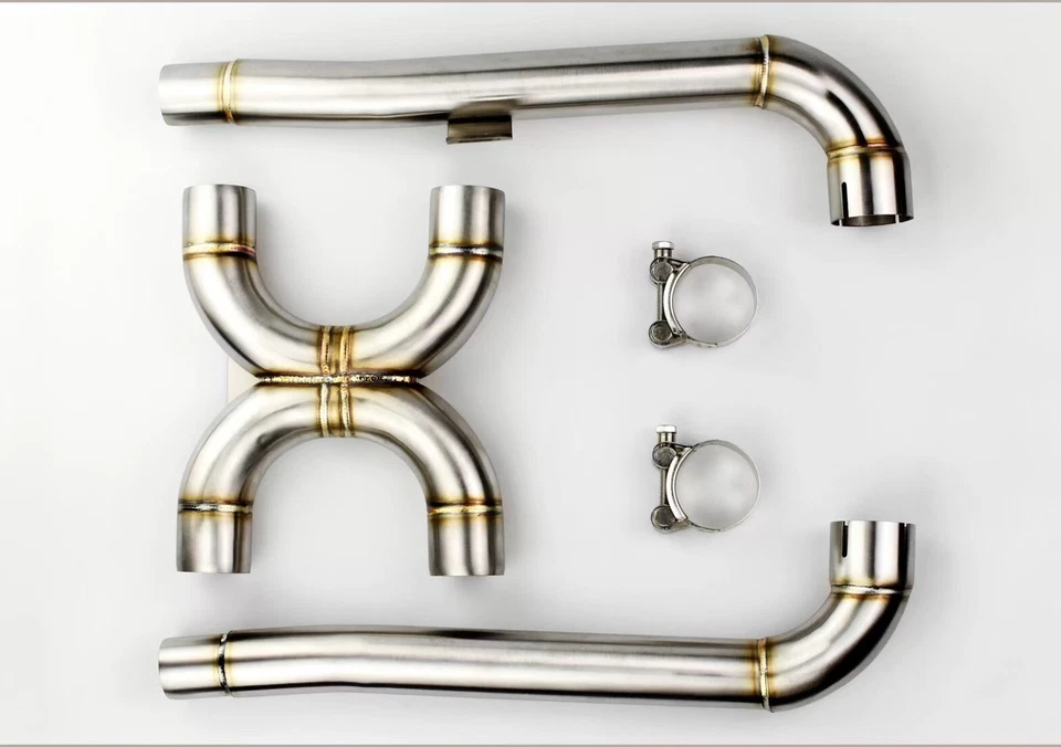 Repuesto de escape Triumph T120/T100/Bobber #convertidores catalíticos #tubo X Foto 2 de 4