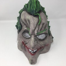The Joker Adult Mask 2012 Rubies - DC Comics Batman Arkham See Pics For Damage