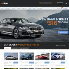 Car Dealer Website Design with Free VPS Web Hosting and Installation