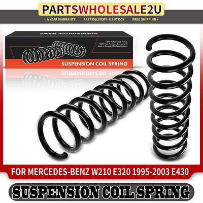 2x Front Sides Coil Springs for Mercedes-Benz W210 E320 1995-2003 E430 1998-2002