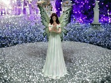 Elegant Fairy & Baby Fantasy Statue Enchanted Sculpture Family Magical Ornament