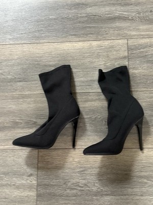 Call It Spring Women's Hailassi Booties Ankle Sock Boot Black Size 7.5 Shoes