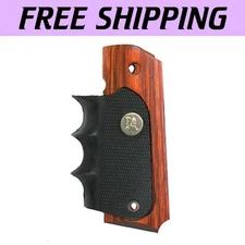 Stylish Rosewood Finish Grips for Full-Size Colt 1911 - Performance Boost