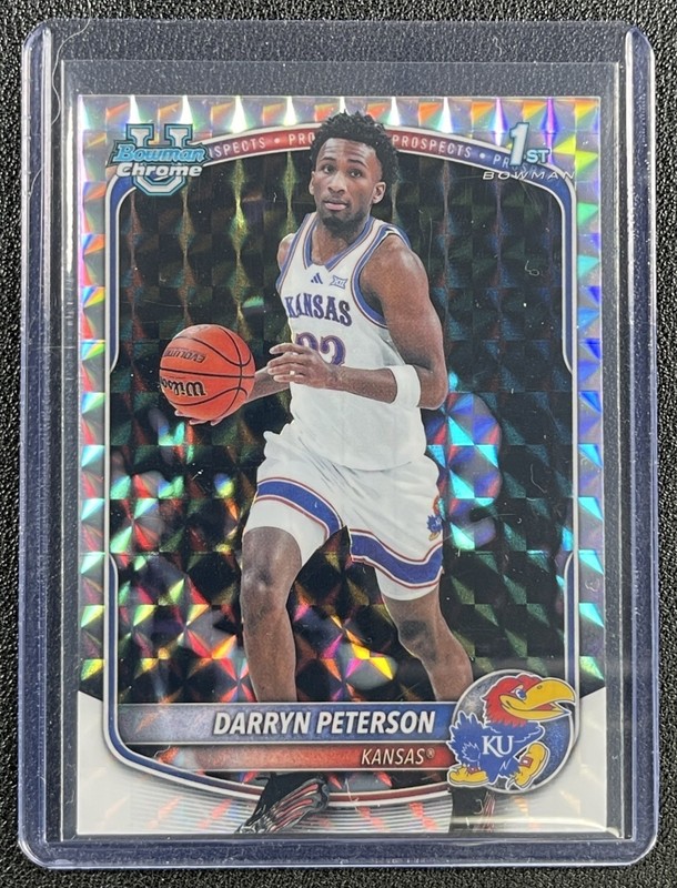 DARRYN PETERSON 2025-26 BOWMAN U CHROME #BCP-2 GEOMETRIC REFRACTOR 1ST PROSPECT