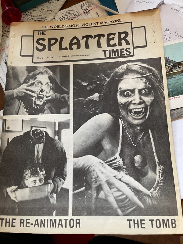 The Splatter Times Horror/Gore Films Newspaper Magazine No. 7