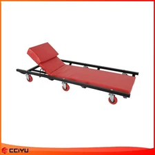250lbs Red Rolling Garage/Shop Creeper 40" Padded Mechanic Cart Headable