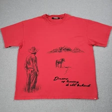 Valabasas Club Shirt Men XL Red Heavy Boxy Oversized Streetwear Valley Vision 