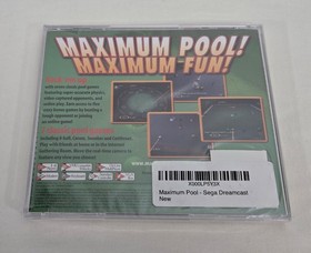 Maximum Pool Sega Dreamcast Game New / Sealed POSSIBLE DAMAGE