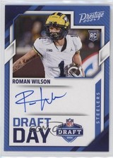 2024 Panini Prestige Draft Day Signatures Roman Wilson #DDS-RWN Auto 0m56