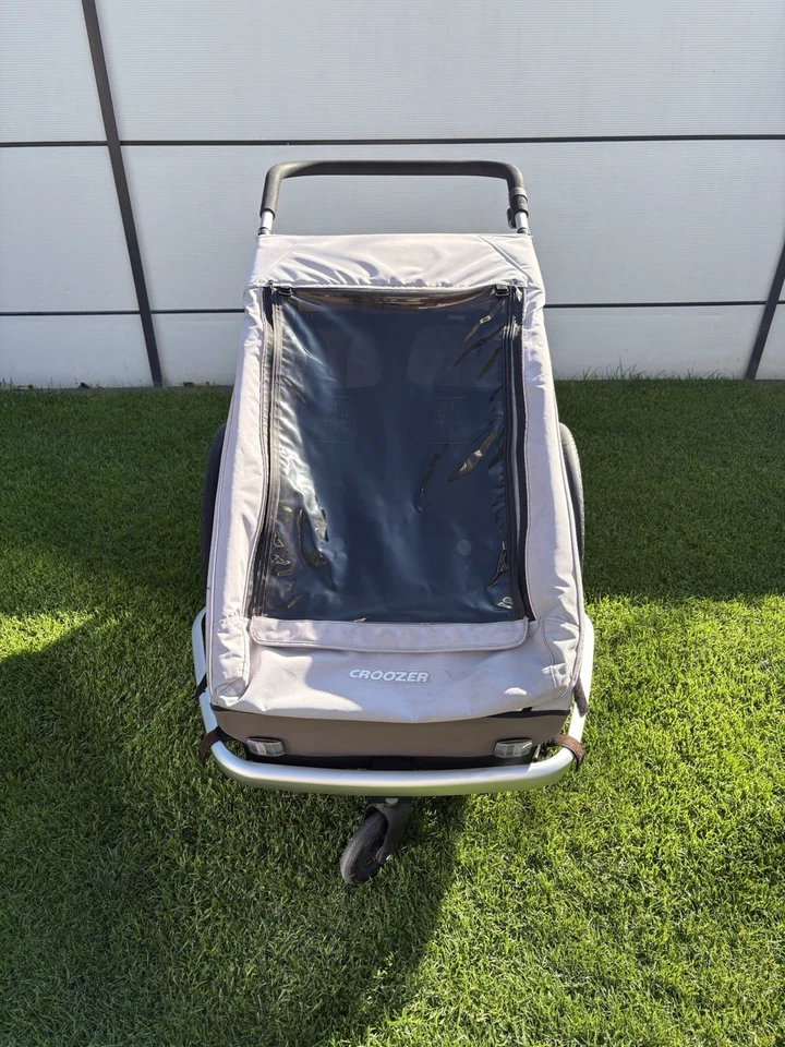 Croozer Kid Keeke 2 Kinderfahrradanhänger, Grau