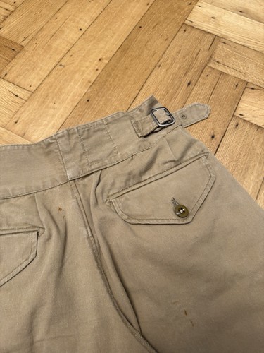 1950’s British Army Gurkha Khaki Drill Shorts Sz30 - Picture 4 of 8