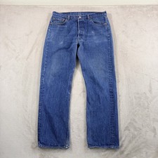 Vintage Levis 501xx Jeans Men 38x34 Fits 34x31 Blue Distressed Made in USA 80s