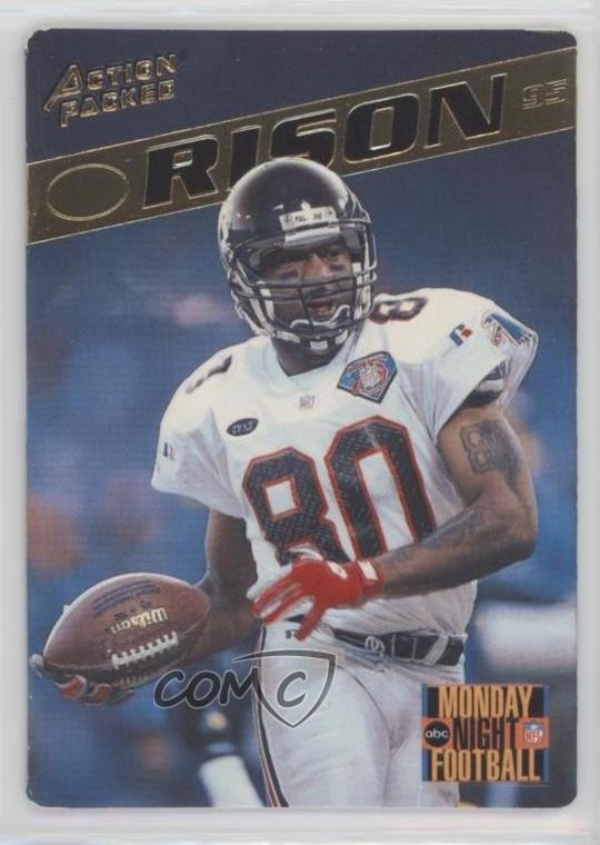 1995 Action Packed Monday Night Football Andre Rison #62 0n3s