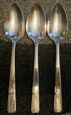 3 Oneida Prestige Grenoble Silverplate Serving Spoons