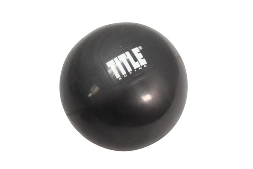 TITLE Boxing Rubber Slam Ball 6 Lb 10.8 Oz Black Medicine Training Gym Gear