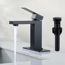 SevenGelok Black Bathroom Faucet Sink SUS304 Matte