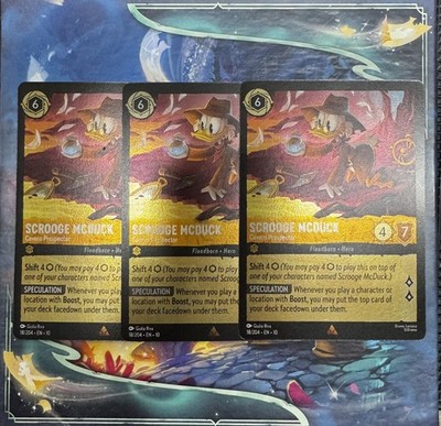 Scrooge McDuck - Cavern Prospector (Cold Foil) 18/204 Rare Whispers in the Well
