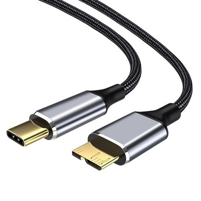 TypeC to Micro USB 3.0 Cable, 5Gbps, 5A, Fast Charging Cable for -Hard Drive 7745