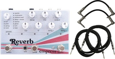 Empress Reverb Effect Pedal w/ 4 Cables