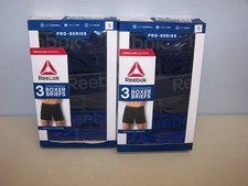 Reebok Men's Pro Series Performance Boxer Briefs-6  Inseam 3-Pk Size Small Lot 2