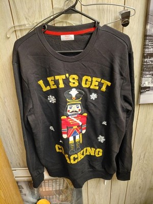 Holiday Time Nutcracker Let's Get Crackin'  Sweatshirt Men's Size M (38-40)