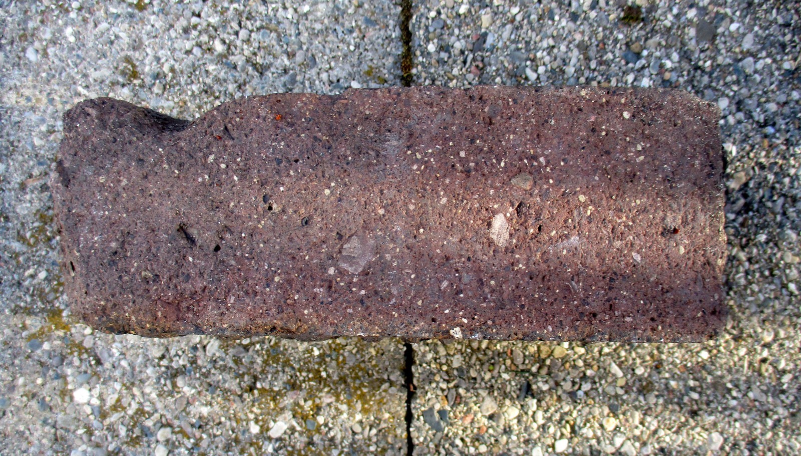 Antique 'Saginaw Block' Street Paving Brick 1894 - 1917 Historical & Collectible