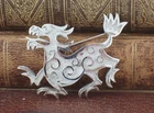 Vintage 60s Crown Trifari Mythical Chinese Dragon Brooch Vintage Costume Jewelry
