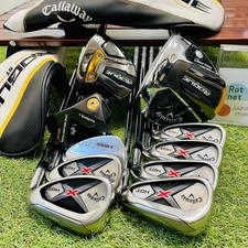 Callaway Fullset ROGUE ST 1w5w Xhot Iron 6-9PwAw 10Pcs S SR Flex Golf Clubs Used